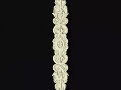 Central decor ornament for furniture 3D model 774