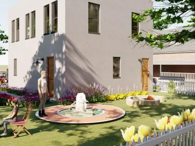 realistic interior or exterior of your 3d model 3D model
