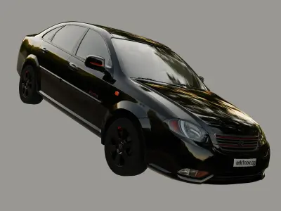 Gentra RedLine 2015 Low-poly 3D model