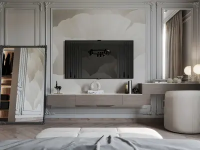 bedroom-neoclassic 3D model