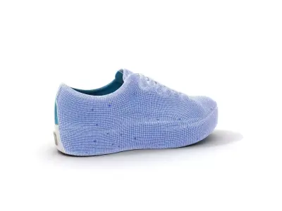 Turquoise Canvas Shoe model pack Low-poly 3D model