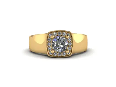 Jewelry Diamond Ring 3D print model 32
