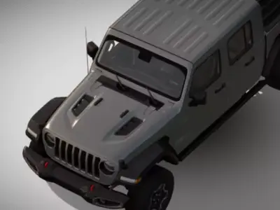 2020 Jeep Gladiator Low-poly 3D model