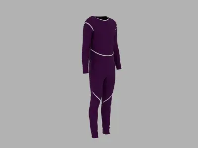 Sport Suit Low-poly 3D model