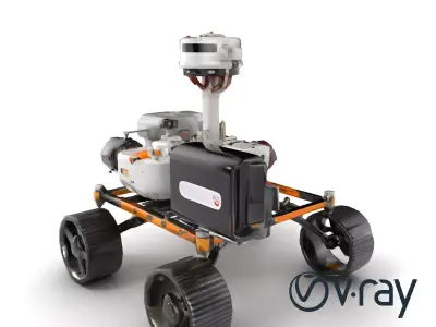 Curiosity Mars Rover Robotic Exploration Model Pack Low-poly 3D model