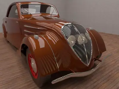 Peugeot 402 Eclipse 1936 3D model