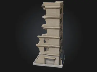 Ruined Structure Model  Echoes of a Forgotten Past 3D model