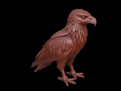 Eagle Animal Sculpture 3D print model