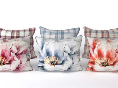 Voyage Pillow Set - Piped Pillow Set 3D model