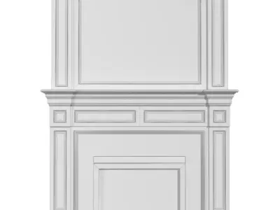 Fireplace Art Deco classic fireplace 3D model