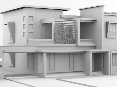 Modern House 3D Model  3D model