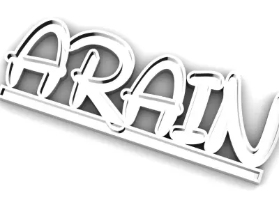 Stylish Names Pendant For Men And Women 3d Printable Model 3D print model