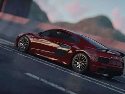 Audi R8 V10 Plus 2016 3D VRAY  model 3D model