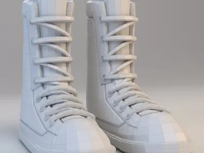 Cartoon Boots 3D model