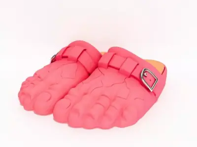 Hulk Foot Clogs shoes Props Second Life toy 3D print model