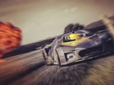 Quattro Spectre BattleDrone Low-poly 3D model