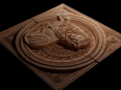 animal CNC 3d Print High Relief Sand Casting 3D print model