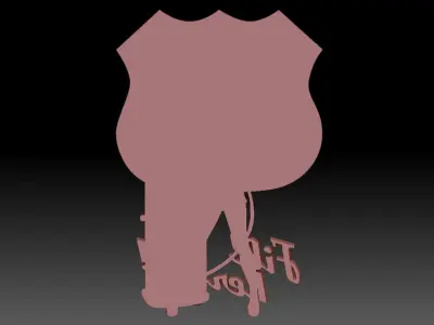 Route 3D print model