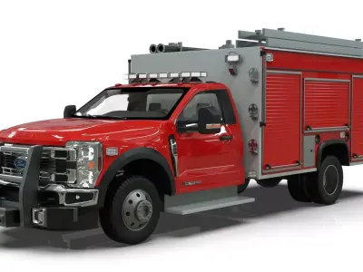 2024 F-600 FIRE TRUCK 3D model