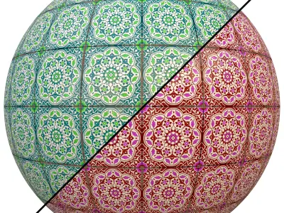 tile patterned 13-seamless-4k-pbr  Texture