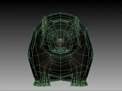 Rat Rigged and Animated Low-poly 3D model