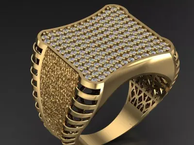 Gold Ring  3D print model