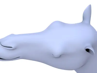 Camel  3D model Low-poly 3D model