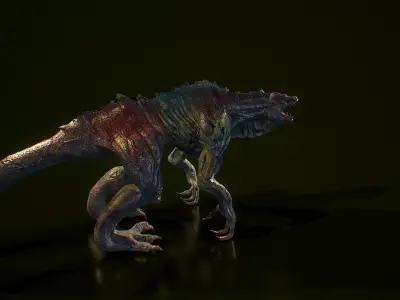 Mutated Toxic Beast - Game Ready 3D Creature Model Low-poly 3D model