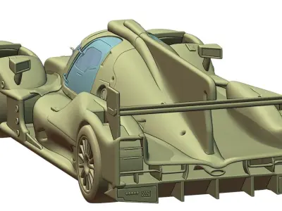 Oreca LMP2 printable 3D print model