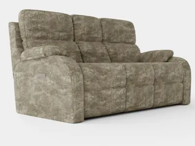 Sable Sofa Low-poly 3D model