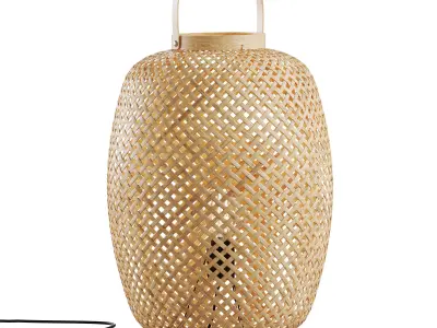 Katia Table Lamp in Bamboo 3D model