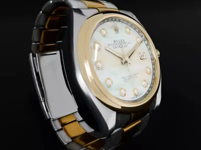 ROLEX Datejust 36 Mother Of Pearls Domed Oyster 3D model