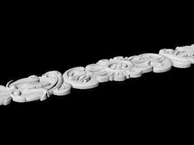 Central decor ornament for furniture 3D model 775