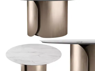 Olivya Stone Aural round dining table 3D model
