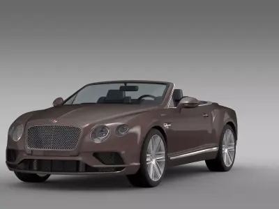Bentley Continental GT V8 Convertible 2017 3D model