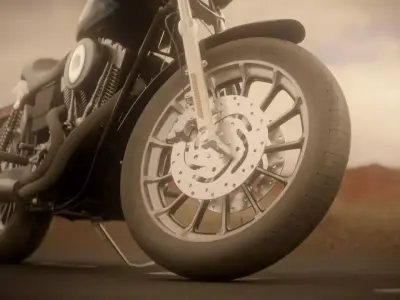 Harley Davidson Dyna from Sons of Anarchy Jax Tellers 3D model