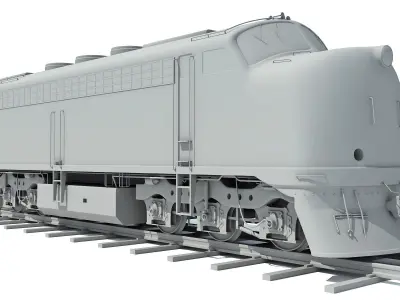 Train Locomotive Models 3D model