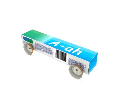 Tube Boxcar  Low-poly 3D model