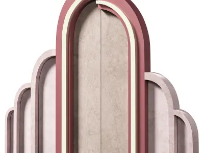 Panel checkered cloud 3D model