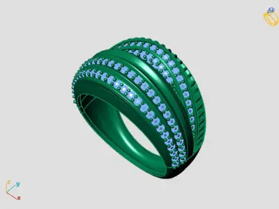 Women Ring 3DM Womens Ring 3d models 3D print model 3D print model 70