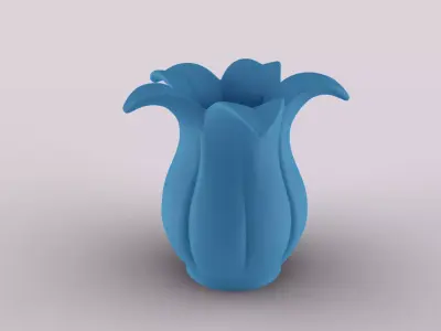 Elegant Lily Vase - Organizer 3D print model
