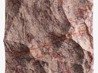 159-RockPanel rock wall texture 3D model