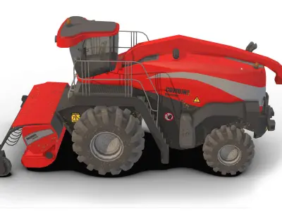 Combine Truck Low-poly 3D model