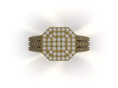 Luxury woman CAD ring model jr00357 3D print model