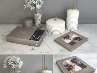 Decorative set of Dressing Table 3D model