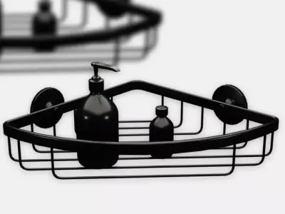 Bathroom Shelf Free low-poly 3D model purchase