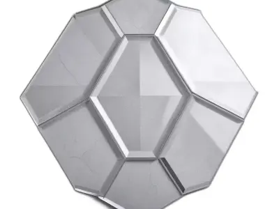 Modern Geometric Decorative Panel Low-poly 3D model