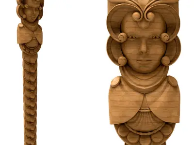 3D Model STL Column 3D model