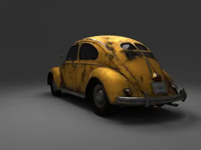 Volkswagen BeetleSplit car 3D model