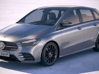 Mercedes B-class AMG 2019 3D model